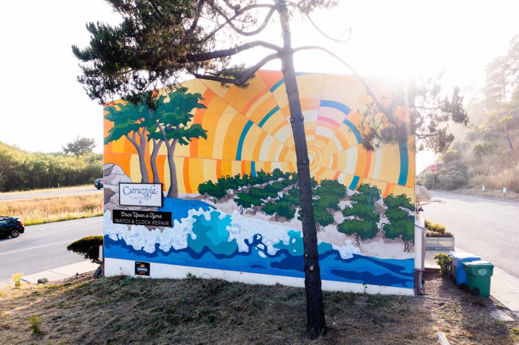 Sunset on the Beach Mural